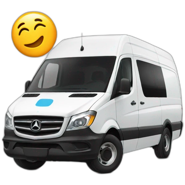 sprinter van WITH AMAZON LOGO emoji