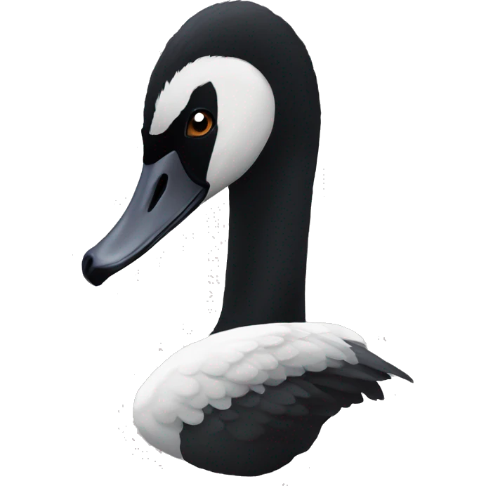 A black swan emoji