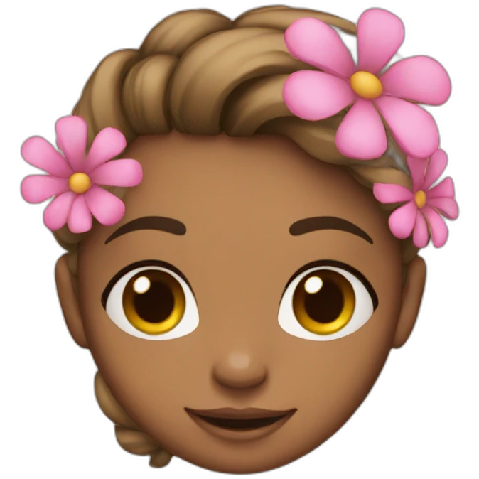 girl is flover emoji