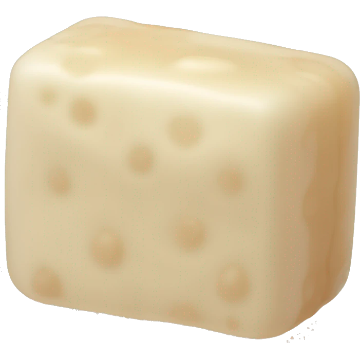 Beige piece of soap with radiance and foam emoji
