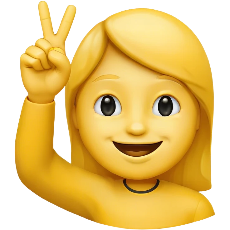 Happy emoji by raising your finger emoji