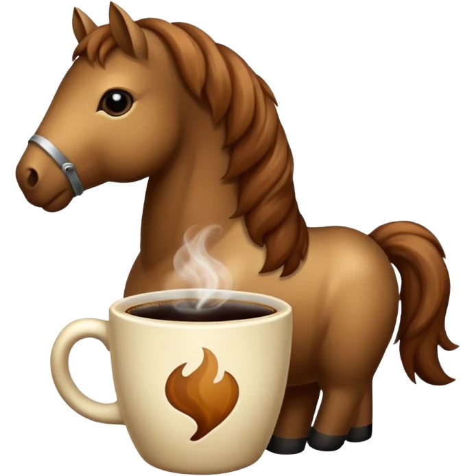 I need a coffee horse emoji