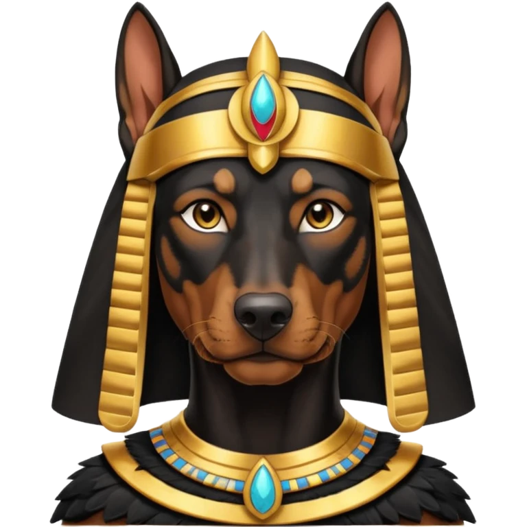 a Protector egypt doberman emoji