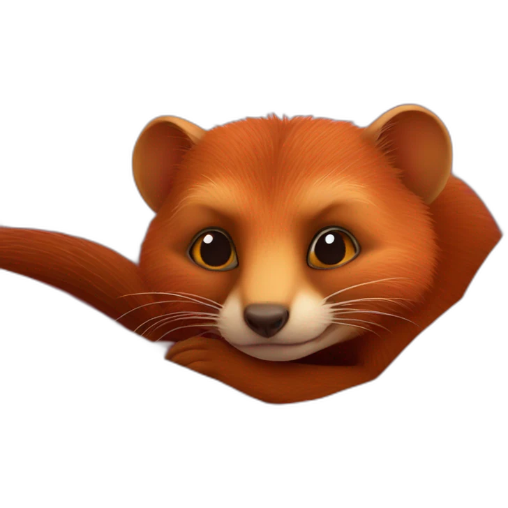 red mongoose in bed emoji