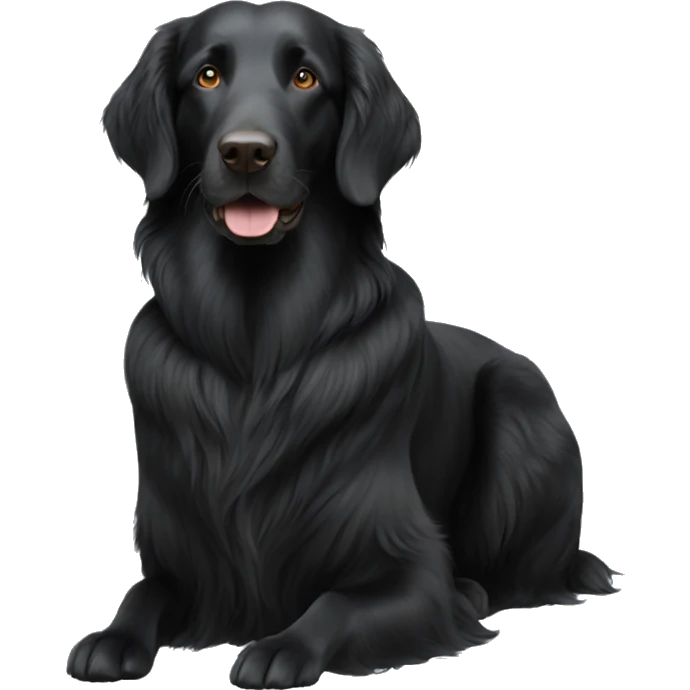 Flat coated retriever emoji