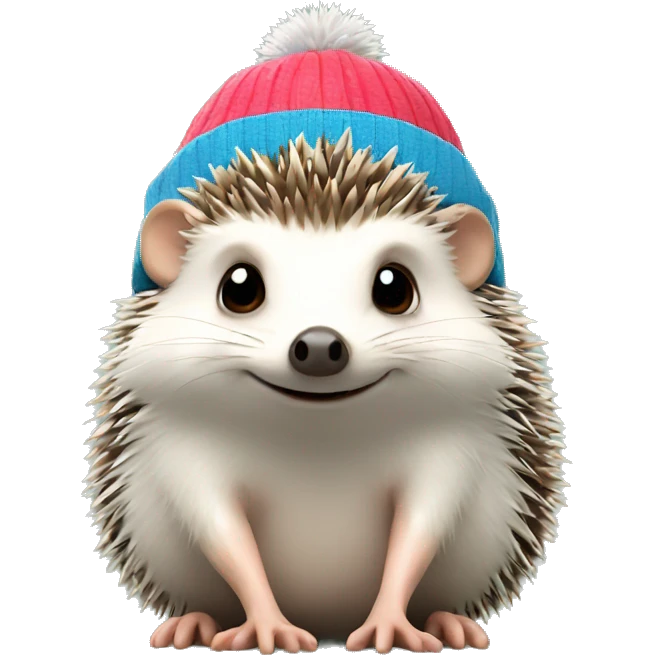 Hedgehog wearing a ski cap emoji