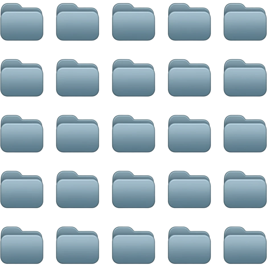 icone avec plein de dossier d applications ps5 emoji