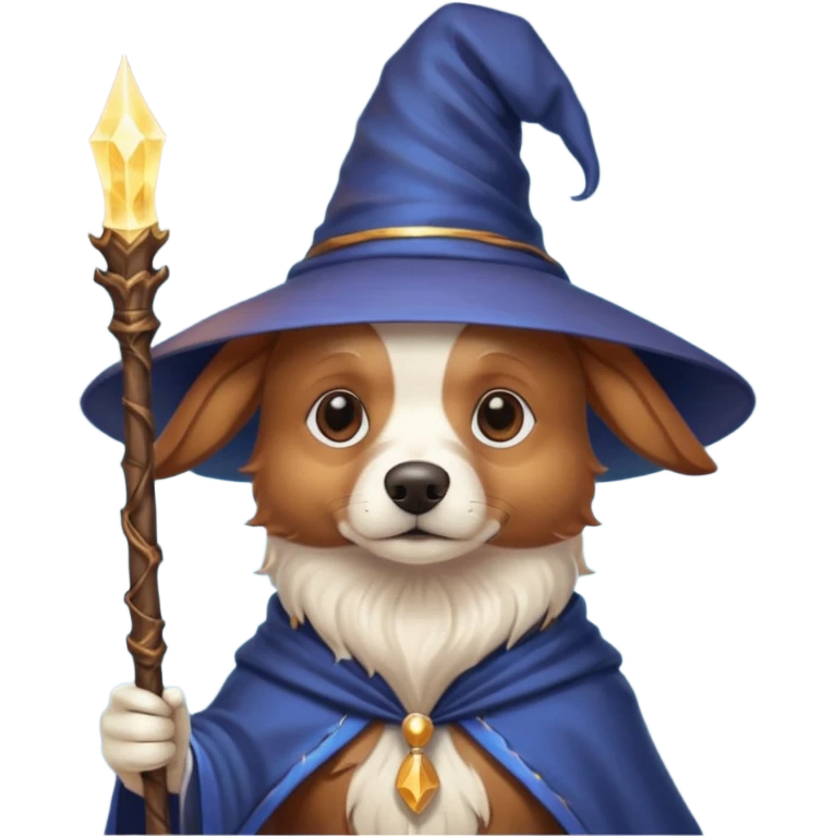 Dog wizard emoji