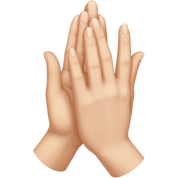 prayer hand gesture with only one hand emoji