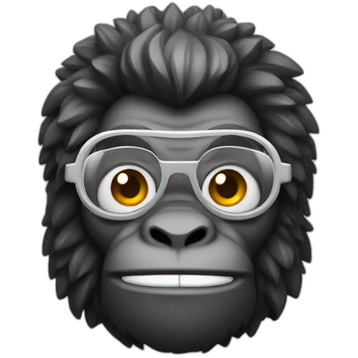 pixel gorilla scientist emoji