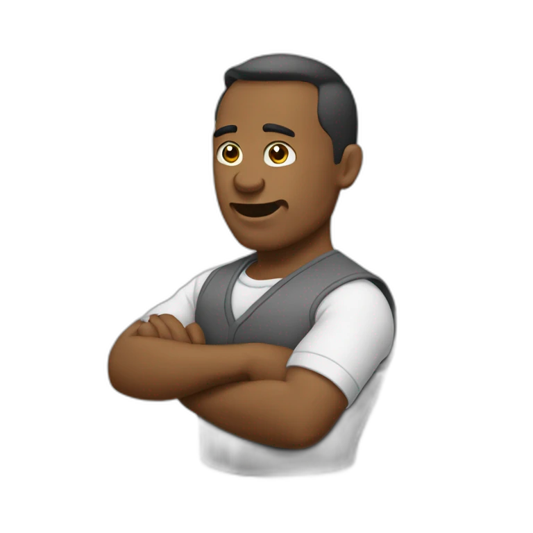 Homme qui fait chut emoji