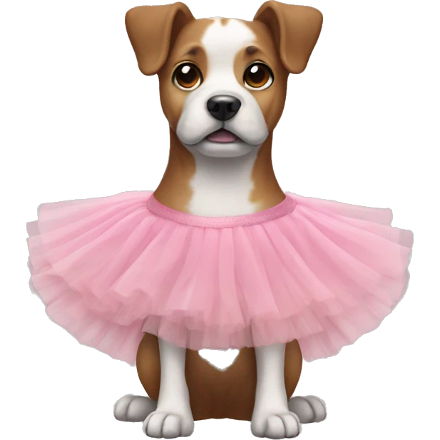 dog in tutu emoji