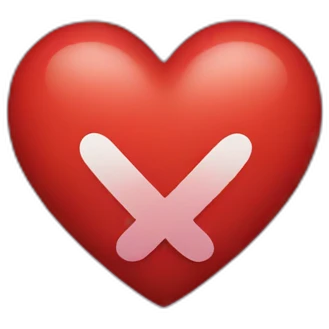 x heart emoji