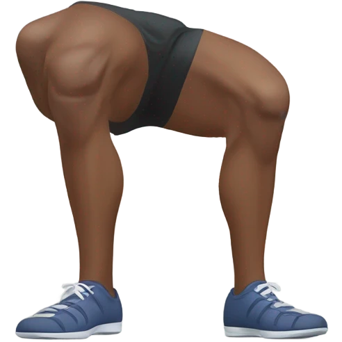 Legs Squat from behind emoji
