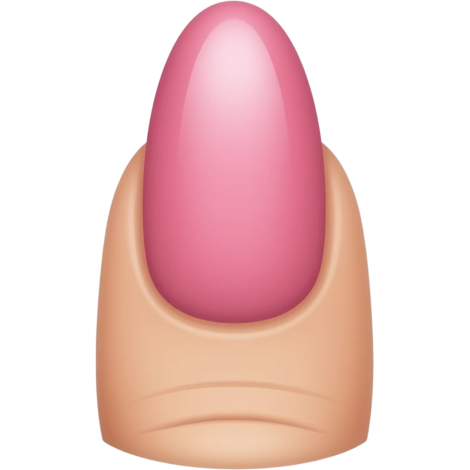 middle finger up with long pink nails emoji