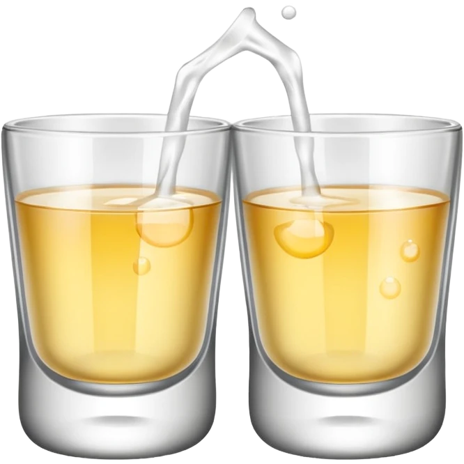 Two Baijiu cups are toasting emoji