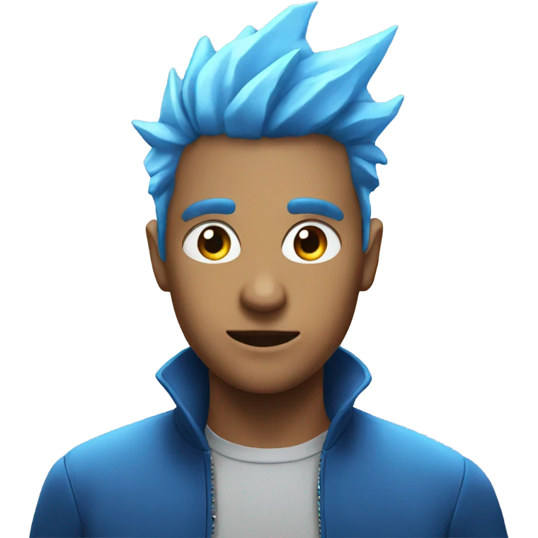Blue lightning emoji