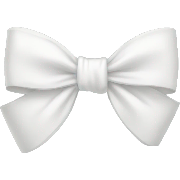 white bow emoji