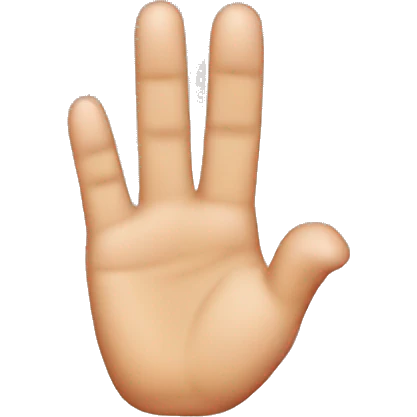 Finger hearth emoji
