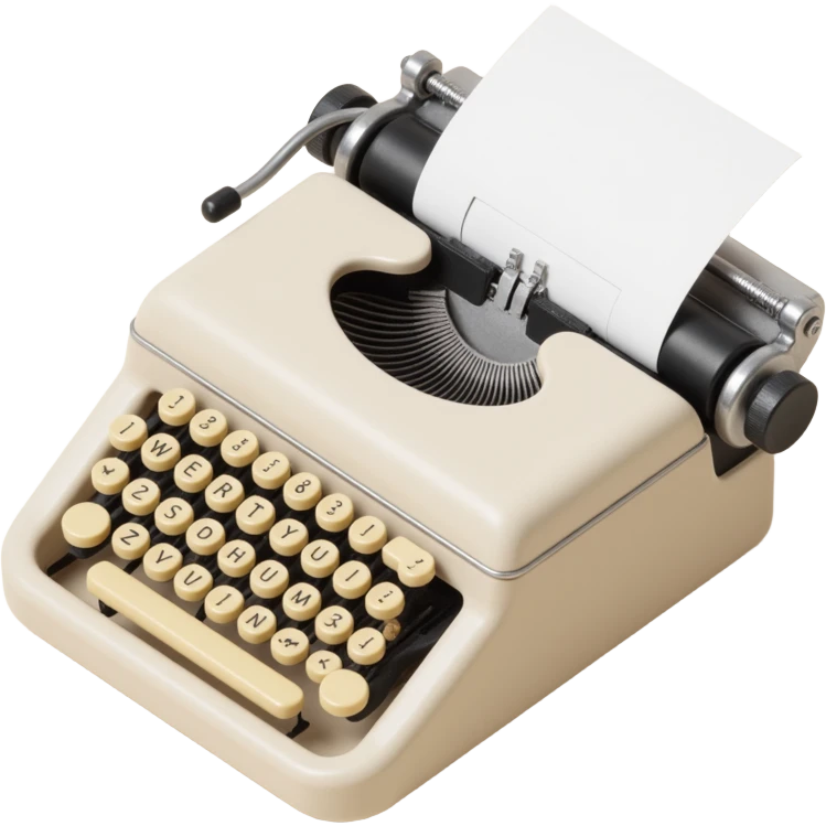 ivory typewriter emoji