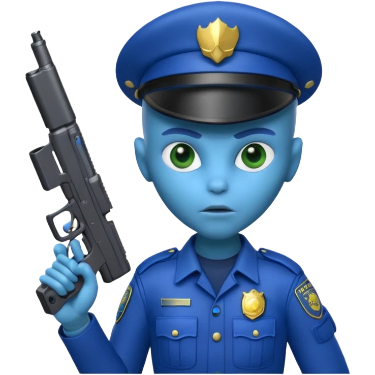 Alien police  emoji