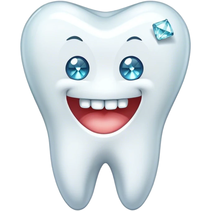 Tooth with diamond emoji
