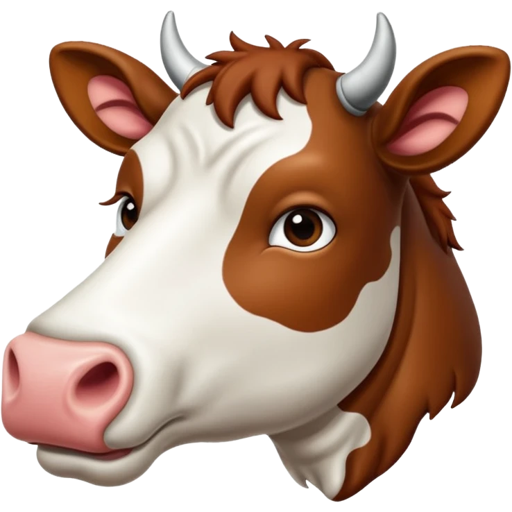 Une vache qui lève l’index emoji