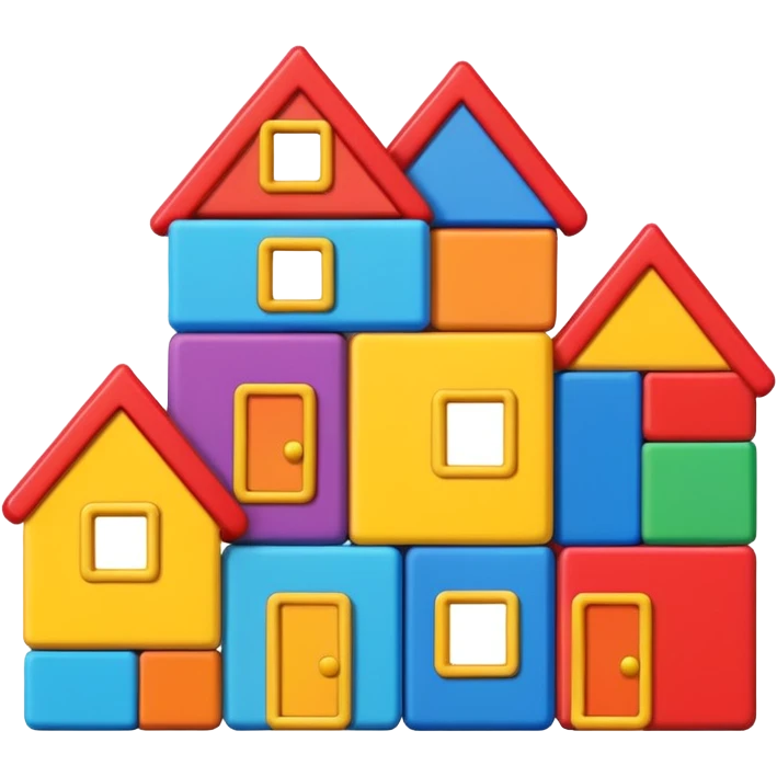 Toy Block Homes emoji
