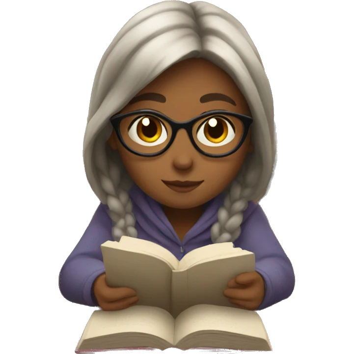 cozy girl studying  emoji