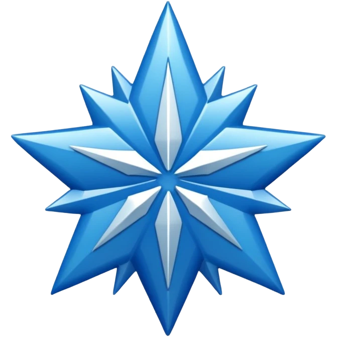 blue verified symbol with white tick in center, 12 corner shape emoji