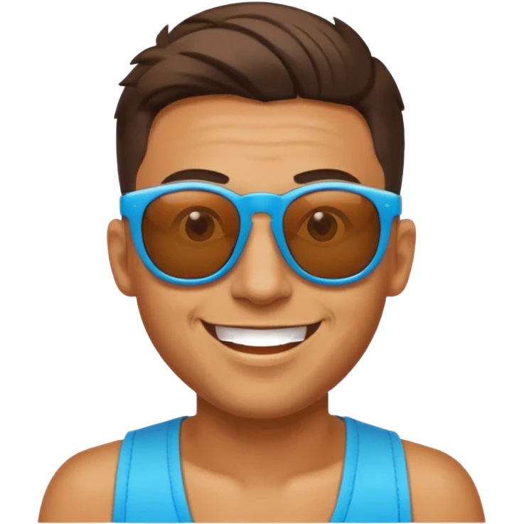 raver man with sunglasses emoji