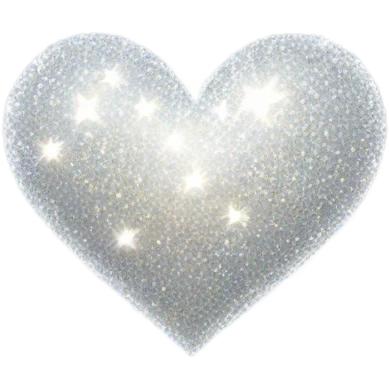 White heart sparkles  emoji