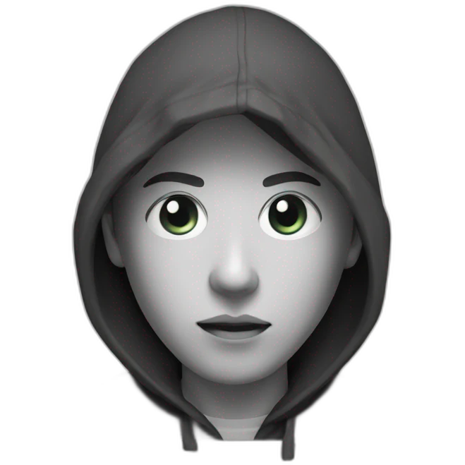 A head of a youth with a hood, only the head not the bust emoji