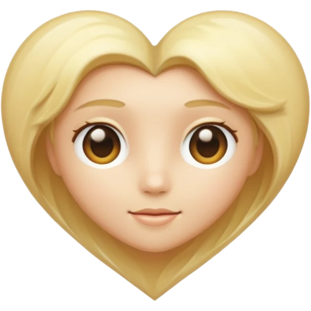 blonde heart emoji