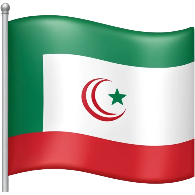 square iranian flag green white and red basic emoji