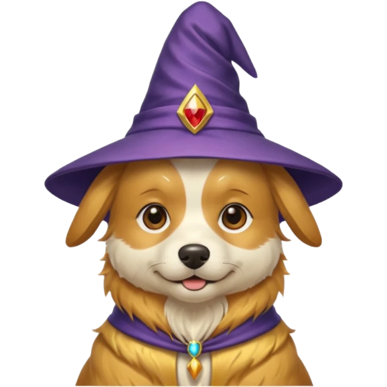 Dog wizard emoji