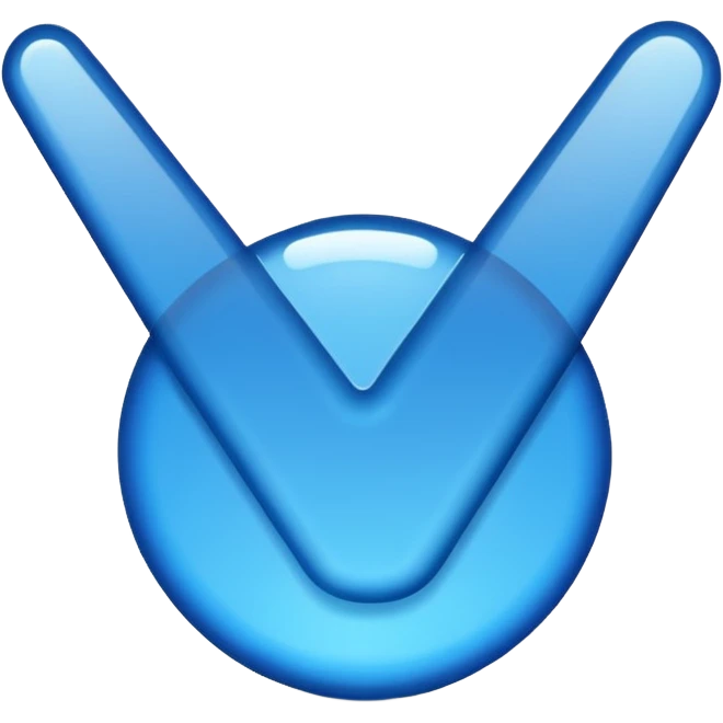 A blue tick used in instagram emoji