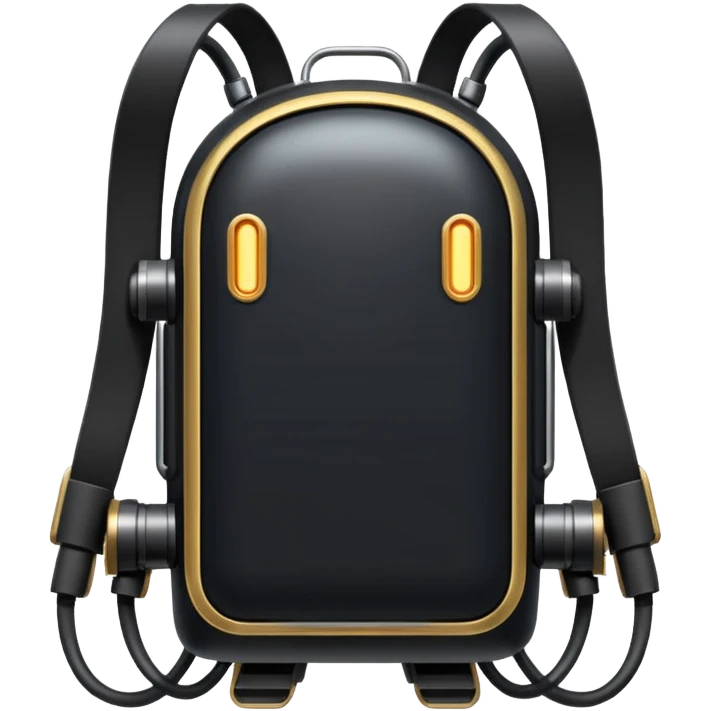 black jetpack emoji