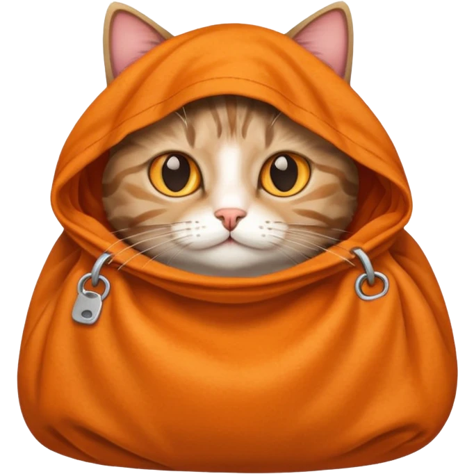 a cat in a bag emoji