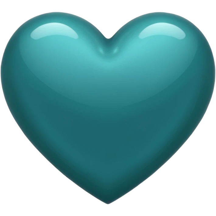 Dark Deep teal heart emoji