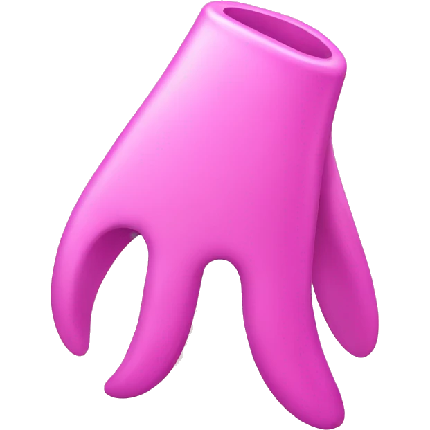 Claw clip pink emoji