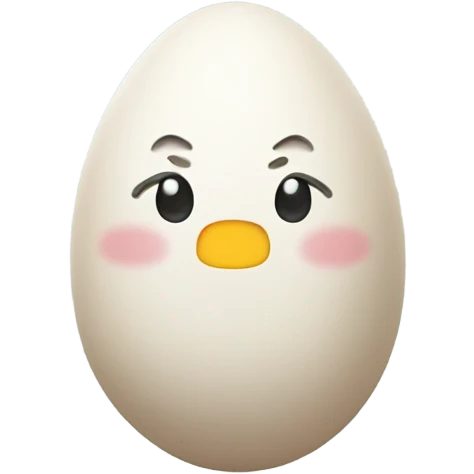 Egg with arms and legs  emoji