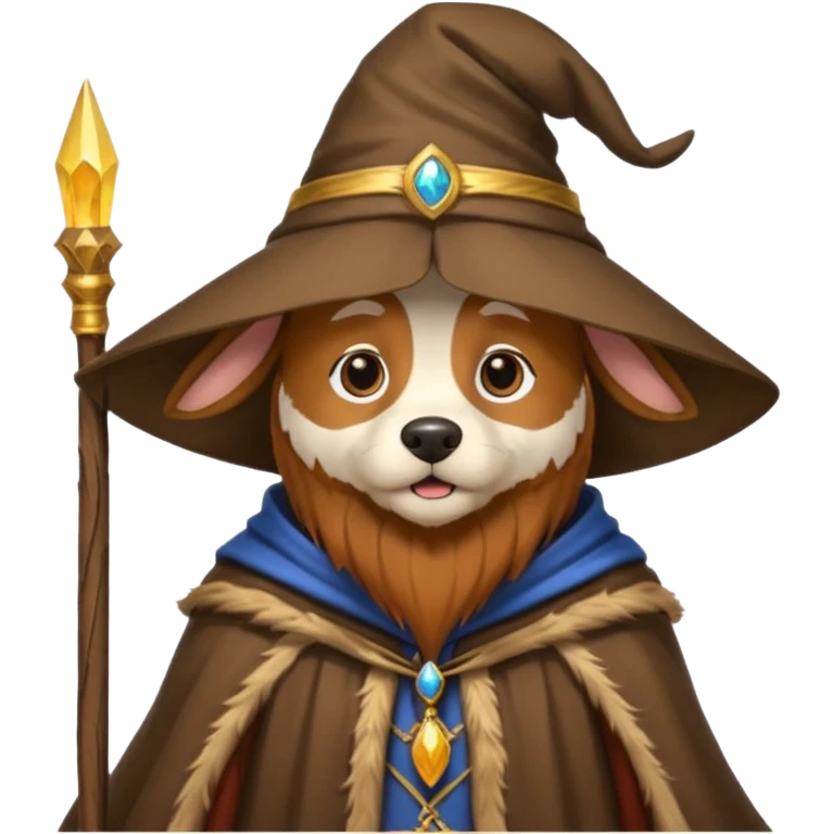 Dog wizard emoji
