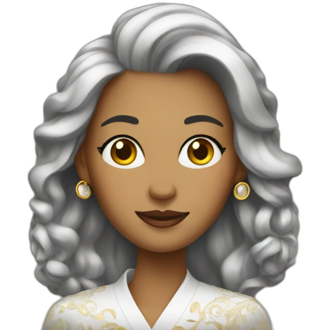 Rich woman emoji