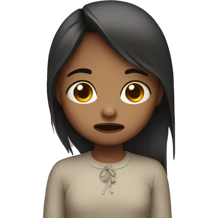Crying girl emoji