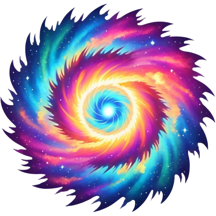 bright colorful supernova explosion in space emoji