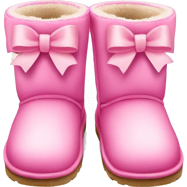 pink bow uggs emoji