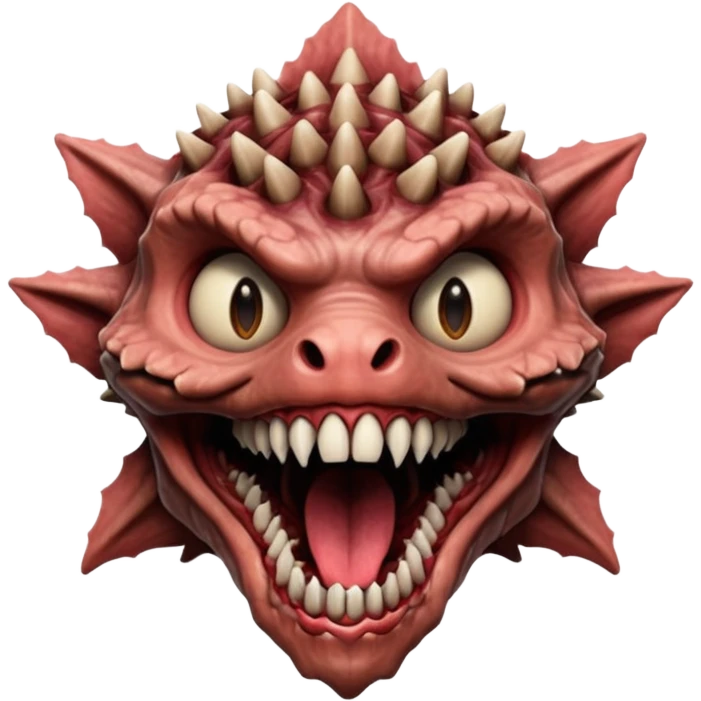 Stranger things demogorgon head emoji