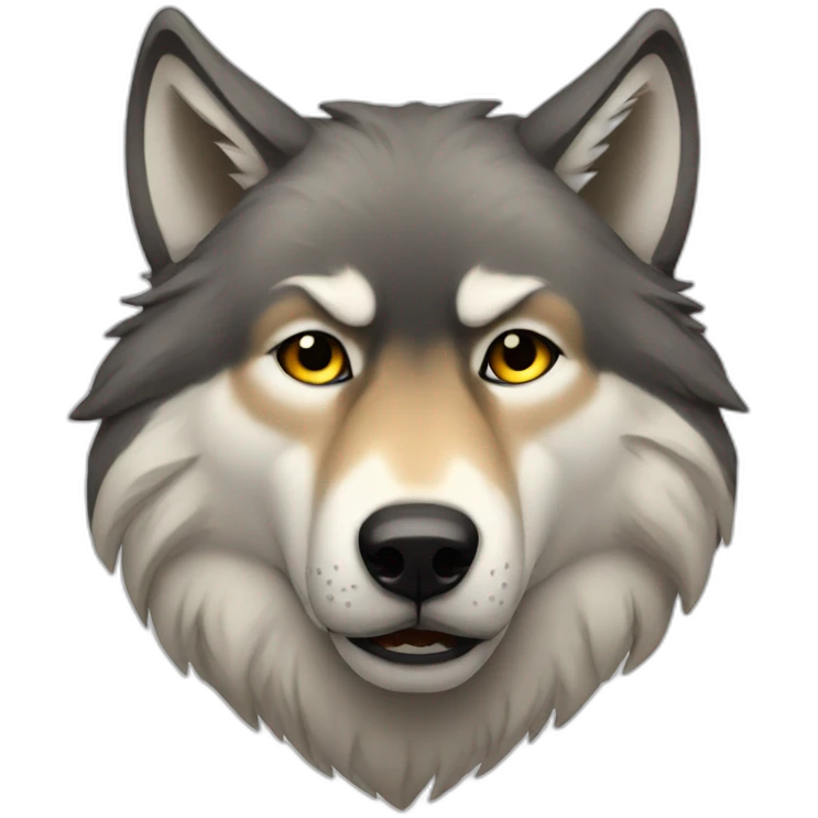 Sad wolves emoji