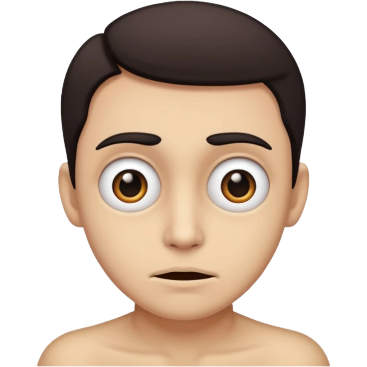 awkward but freaky face emoji